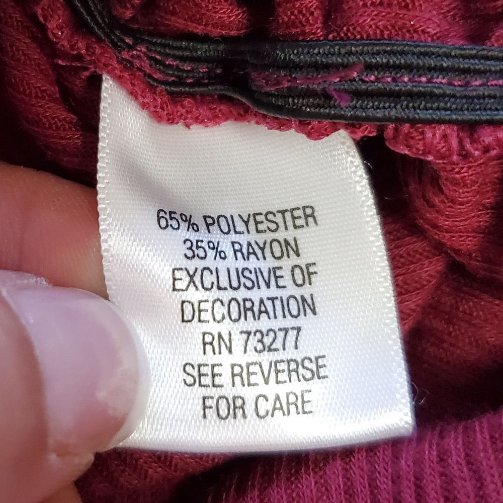 CANDIE'S BURGUNDY GOLDEN SHIMMER STRAPPY BACK TOP! - Picture 15 of 15